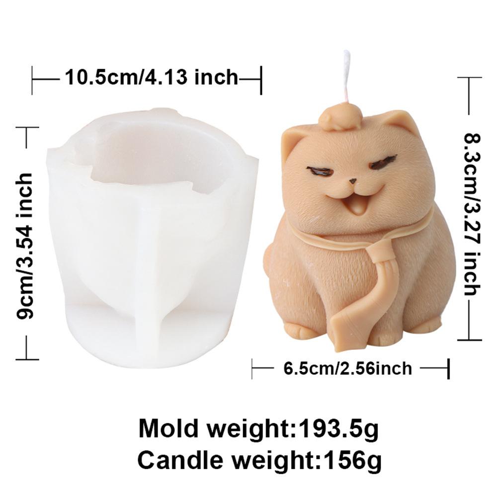 3D Panda Frog Candle Mold Handmade Cute Animal Soap Aromatherapy Mold Lively Squirrel Gypsum Resin Pendant Desktop Decoration