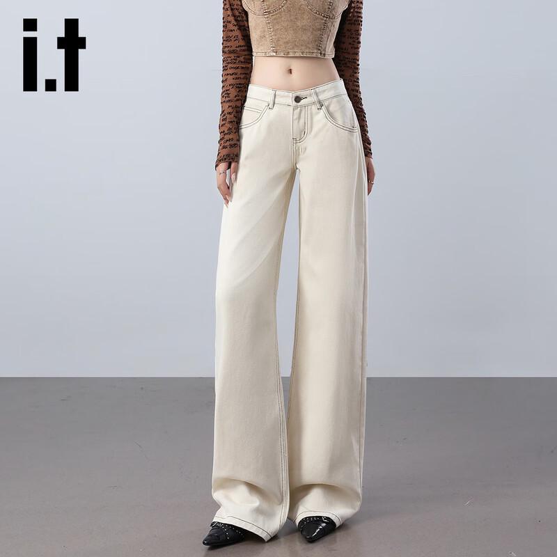 

Izzue Women s High-Waist Loose Straight Jeans L