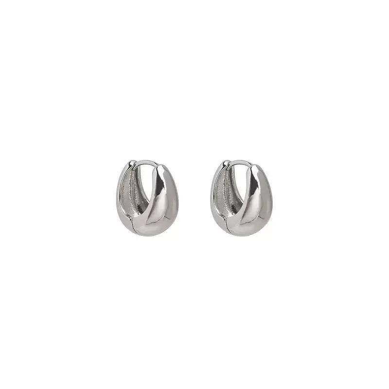 Silver Minimalist Style Stud Earrings, Cool and Sophisticated, Small and Unique Design, Retro-style Earrings