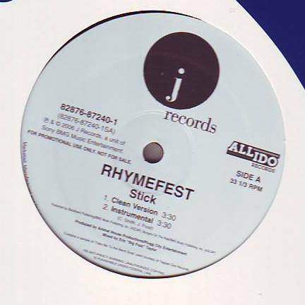 

12inch Record RHYMEFEST - Stick 82876872401 J Records 2006 US Rap & Hip-Hop/R&B Used