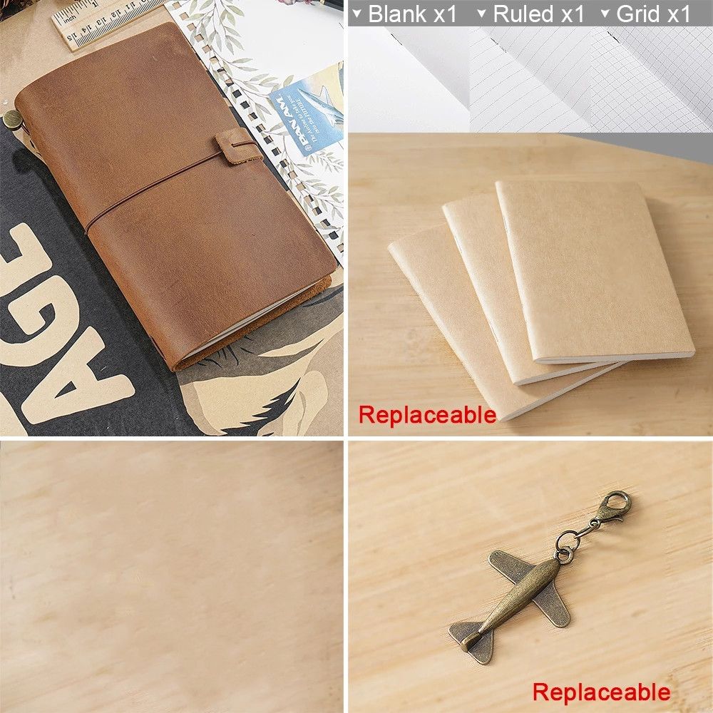 Journal Planner Cowhide Leather Notebook Travel Notebook Vintage Notebook Genuine Leather