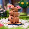 Resin Capybara Model Figure Cartoon Cartoon Figure Model Fashion Capybara Resin Ornaments