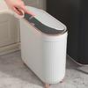 Intelligent Sensing Garbage Household Toilet Toilet Light With Lid Narrow Basket Slit Toilet