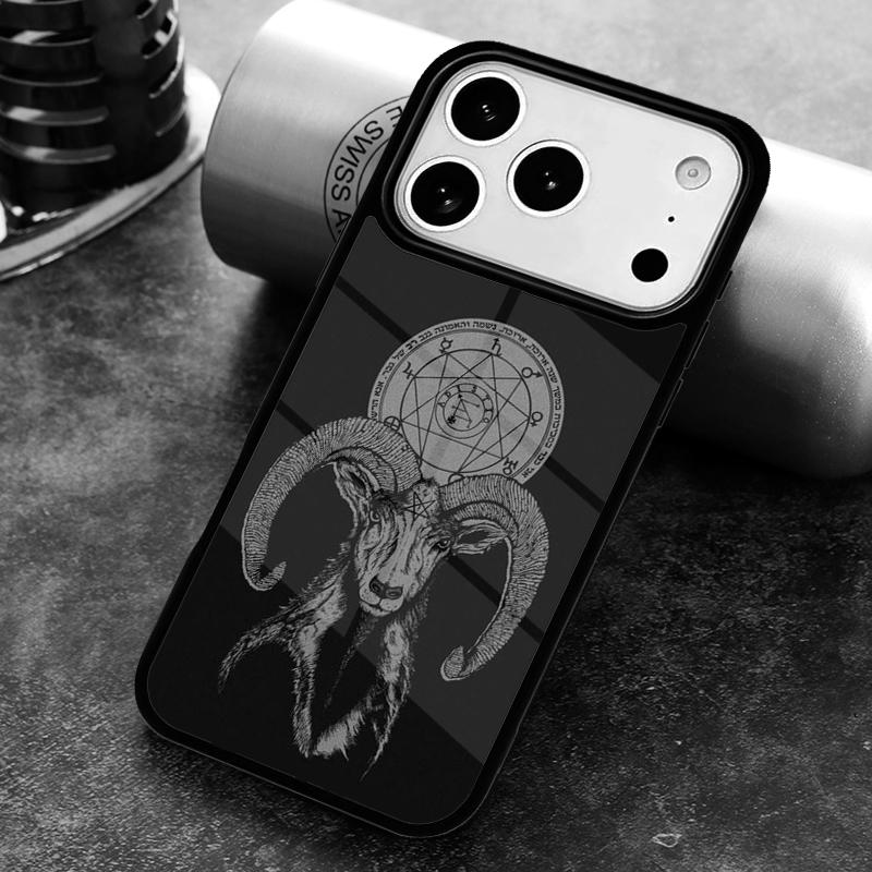 Satanic scary skull Phone Case For iPhone 17,16e,15,14,13,12,11,Mini,Pro,MAX soft Silicone Cover