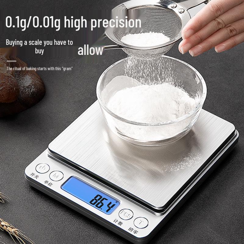 Compact Precision Kitchen Scale for Baking and Cooking
