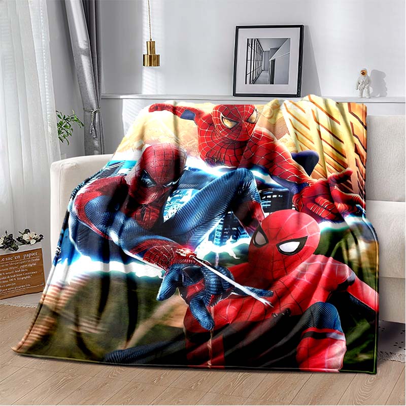 2026 New Spider-Man DIY Printed Blanket, Living Room/Bedroom Shawl, Suitable for Home, Office and Leisure Use, and Can Also Be