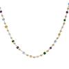 Ultra-Fine Colored Crystal Clavicle Necklace - Summer Luxury, High-End Forest Style with Small Beads for Women
