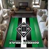 Tappeto in Cristallo Velluto Stampato Borussia Mönchengladbach Tappeto Antiscivolo in Cristallo Velluto Per Divano Camera da Letto Decorazione Interna per la Casa
