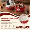 Multifunctional Christmas  Storage Basket Cotton Rope Woven Candy Storage Basket  Key