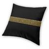 Gold Greek Key Trendy Pillowcase Printing Fabric Cushion Cover Decor Throw Pillow Case Cover Bed Drop Shipping 45X45cm
