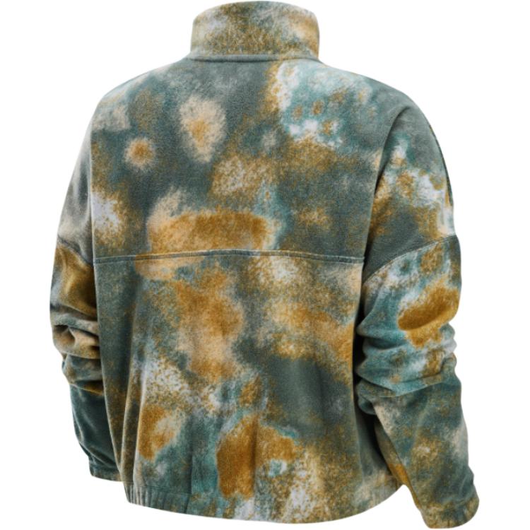 Nike Therma-Fit One Warm Versatile Comfortable Long Sleeve Half-Zip Sweatshirt Women sweatshirt Vintage-Green FZ6970338