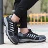 Anzuen Breathable Flyknit Safety Work Shoes