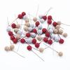 100/200pcs Artificial PE Cherry Fruits Wedding Decoration Flowers Wreath Christmas Home Room Yard Diy Gifts Box prop Accessories