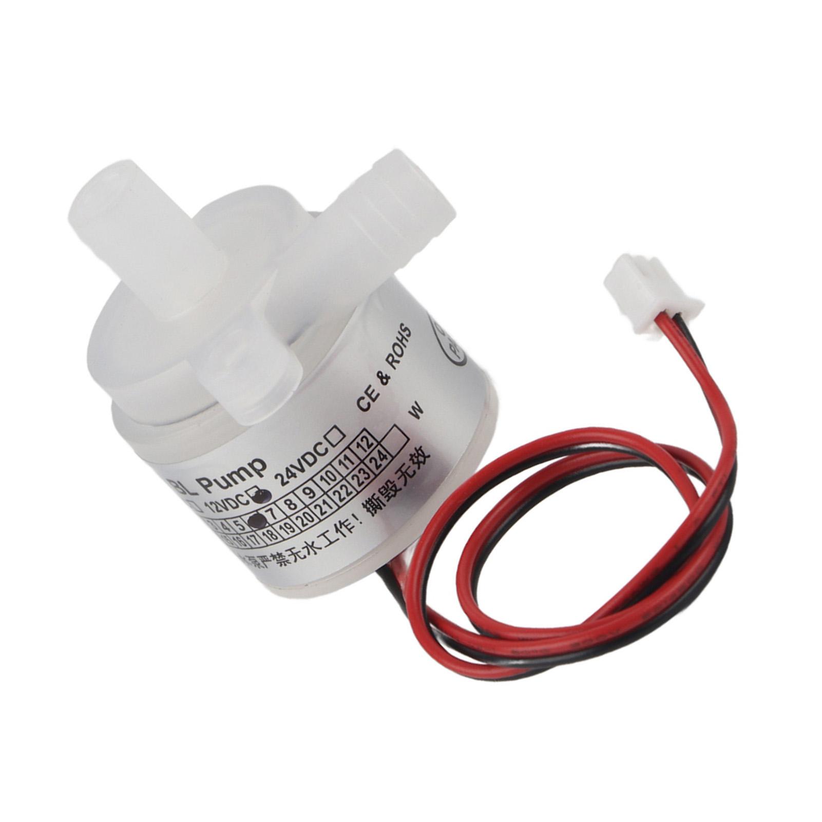 

1 Pcs White Mini Food Grade Brushless Water Pump 12V DC 6W for Medical Instruments