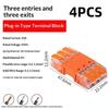1/2/4Pcs 2/3/4 In And 2/3/4 Out Cmk 64 Quick Lever Wire Connectors For Compact Plug Male Female Terminals Universal Blocks