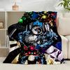 1PC Robot Invasion Alert Flannel Blanket Gift, Suitable for Both Men And Women, Soft Ideal for Beds And Sofa, Birthday Or Christmas Gift