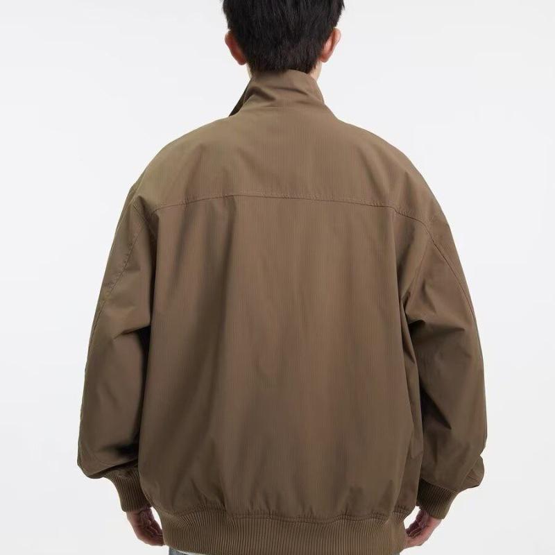 2025 Spring/Autumn Men's Cool Pique Jacket - High Street Trend, Hong Kong, Japanese Harajuku, Korean Style.
