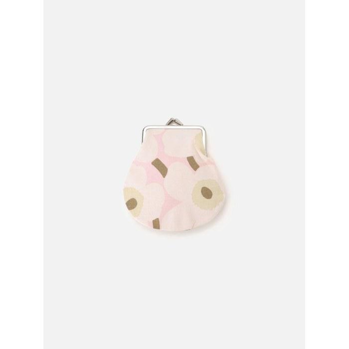 Marimekko Mini Unikko Small Coin Purse - Pink/Off-White/Sand