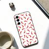 Red Chili Pepper Phone Case For Samsung Galaxy A73,A72,A71,A70,A53,A52,A51,Soft Black Cover