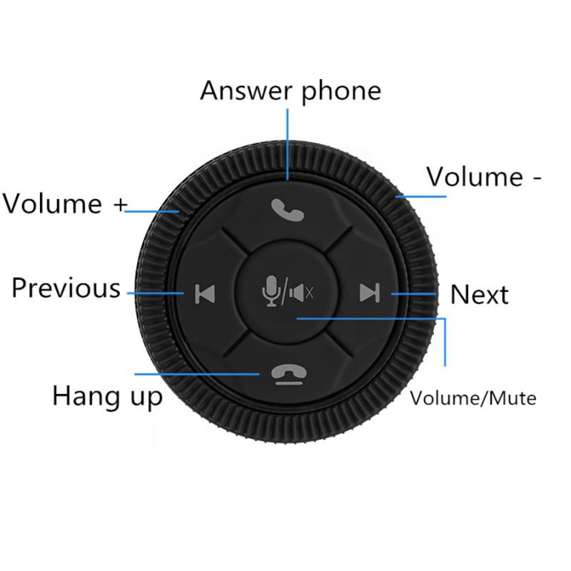 Led Backlight Bluetooth Steering Wheel Control Button For Android Dvd Gps Mp5
