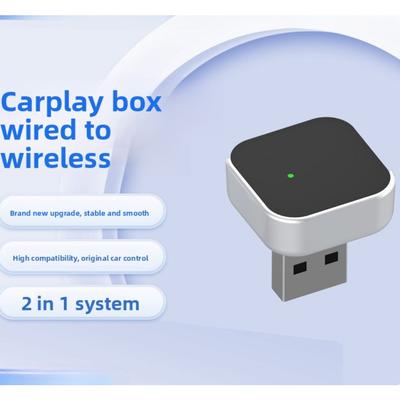 Cutie CarPlay Wireless Scurtă Plug and Play Convertește CarPlay cu Fir în Wireless pentru iPhone Android Auto
