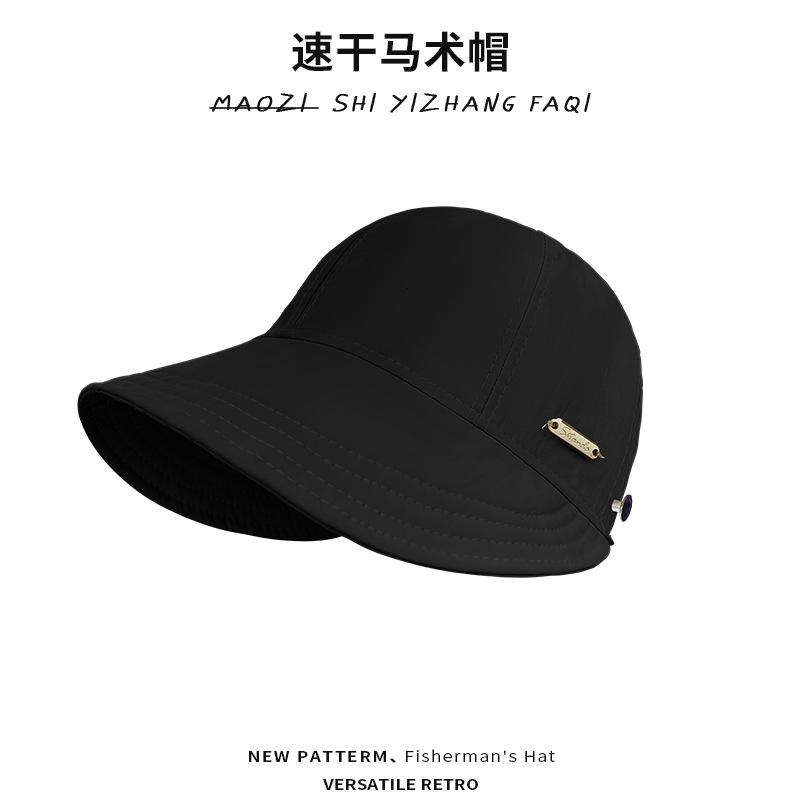 Quick-drying the same sun hat children's versatile duck tongue bucket hat street shot tide show face small sun protection sun hat