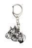 בוקסר, בוקסר גרמני IV - מחזיק מפתחות מצופה כסף עם כלב, קישוט לתיק יד, תליון לתרמיל של מותג Art-Dog