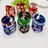 Stylish Country Flag Alloy Bracelet Football Fan Bracelet Country Flag Wristband Alloy Texture Perfect for Football Fan