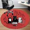 1pc Witchcraft Feline Office Round Area Rug,  Mat Suitable For Office, Under Office Chairs Bedroom Living Room Home Decor, Room Deco