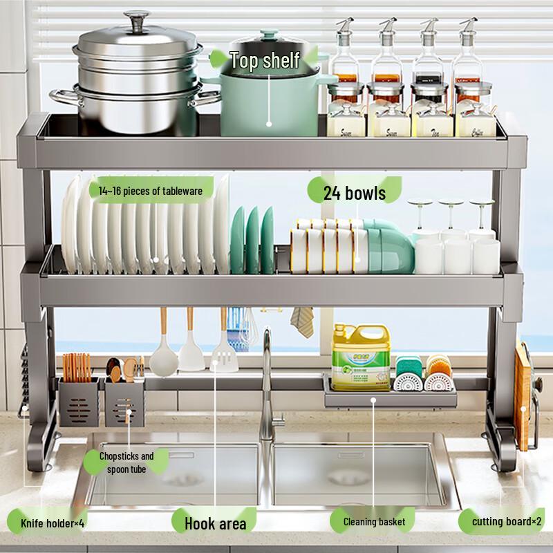 Shuaishi Adjustable Over-Sink Dish Drying Rack