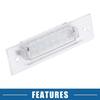 2pcs 6500K White LED License Plate Light for PORSCHE Boxster 986 1999-2004