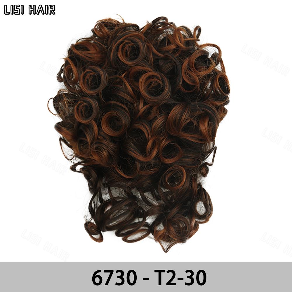 MISS WIG Synthetic Messy Bun Short Curly Ponytail Extension Elastic Drawstring Loose Hair Bun Hair Pieces For Women