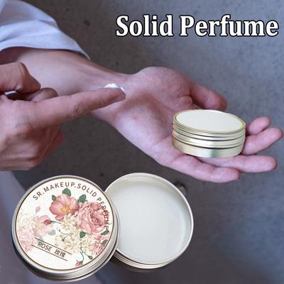 Women Solid Perfume Portable Solid Balm Long-lasting Fragrances Fresh Elegant Female Solid Perfumes Body Aroma Deodorant