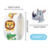 500 Stück/Rolle Niedliche Löwen-Panda-Siegelaufkleber Kawaii Tier-Cartoon-Aufkleber DIY Notizbuch Gepäck Schreibwaren Graffiti Etikettenaufkleber