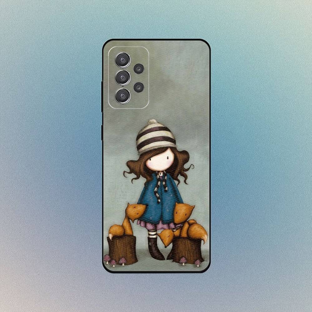 Cute S-Santoro G-Gorjuss Phone Case For Samsung Galaxy S25,S24,S21,S22,S23,S30,With Bracket Cover