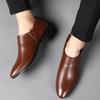 Menn PU-skinnsko Formell kjole Sko for menn Plus Size Fest Bryllup Kontor Arbeidssko Slip on Business Casual Oxfords