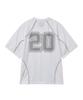 PHYPS MOTORCYCLE Mesh Piping Block Motorcycle Short Sleeve White