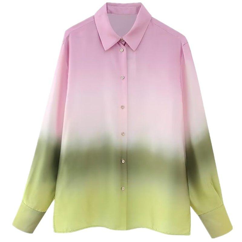 

Fashion Style Spring and Summer New Fashion Women s Clothing Tie-Dyed Print Shirt High Waist Pleated Skirt Female 2633360 330 Shirt L