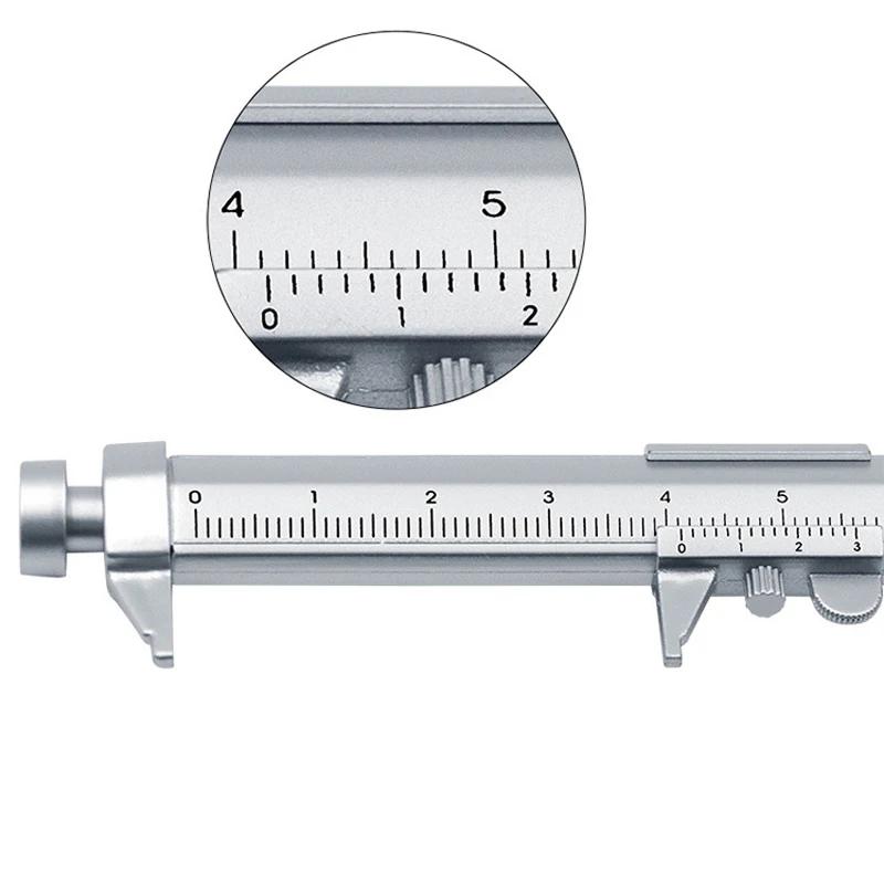 1Pcs Gel Ink Pen Multifunction Caliper Pen Ball‑Point 1.0Mm Ballpoint Pen Vernier Caliper Roller Ball Pen Creativity Stationery