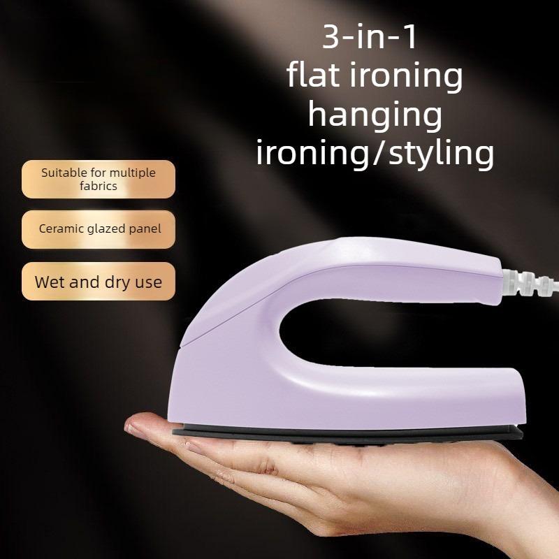 Mini Electric Iron Portable Beads Embossing Tools 30W Travel Handheld Steamer for Clothing Sewing Craft DIY Household