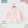 Youqi Girls' Long Sleeve Shirt 2026 - Stylish Baby Top for Spring & Autumn