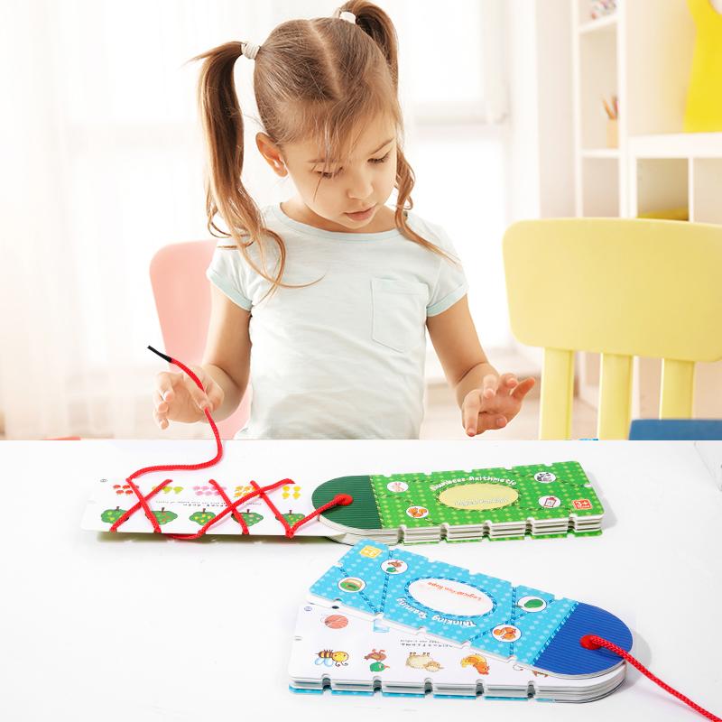 Threading String Toys Preschool Educational Toy String Matching Game Animal Matching Cards And Toys Logical Thinking Training