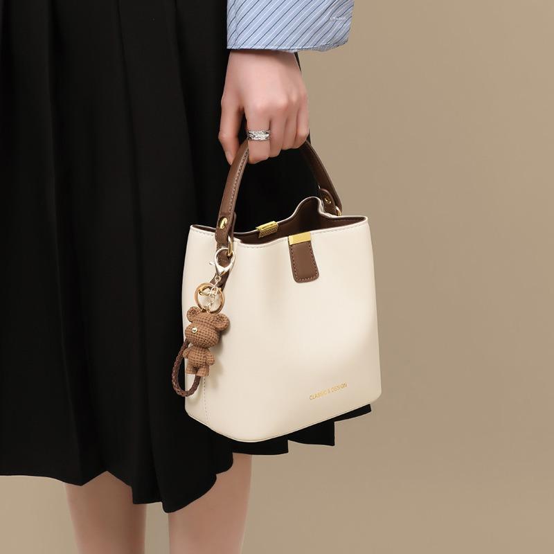 Bags women's bags new leather messenger bucket bags portable summer high-end versatile shoulder bags