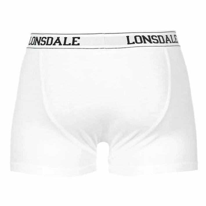 Lonsdale 2 Pack Men's Trunks White, Size M