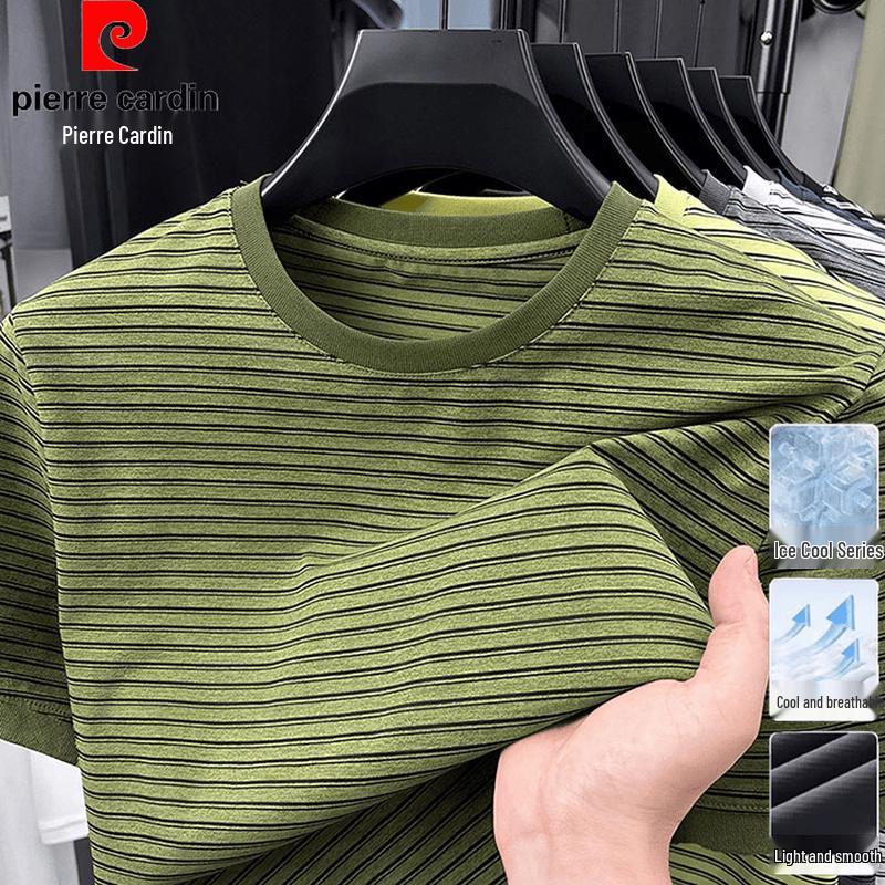 

Pierre Cardin Men s Striped Cooling T-Shirt L