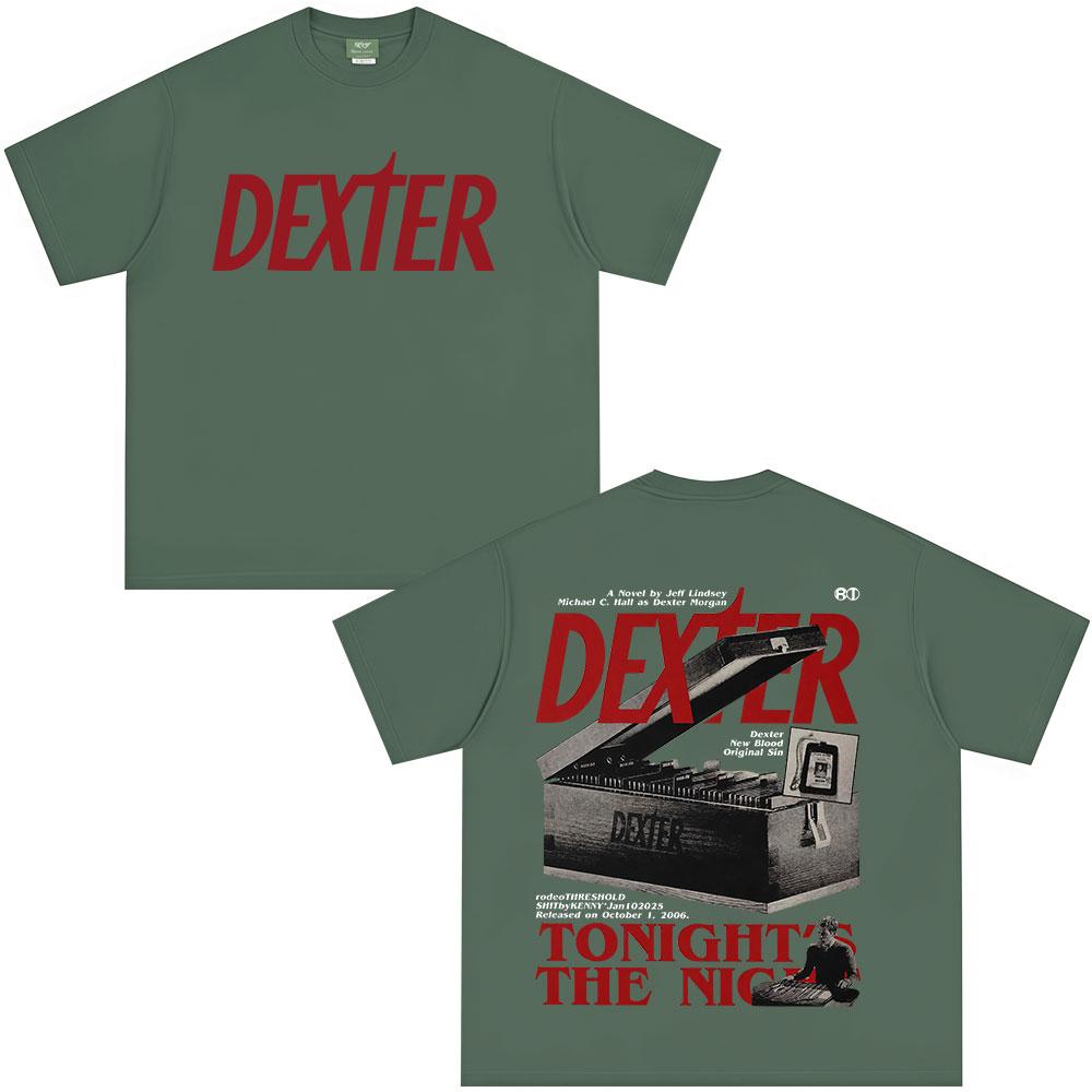 Tricouri Dexter Morgan Tonight's The Night Bărbați Femei Îmbrăcăminte Bumbac Mâneci Scurte Tricouri Oversized Fashion Tricou Vintage