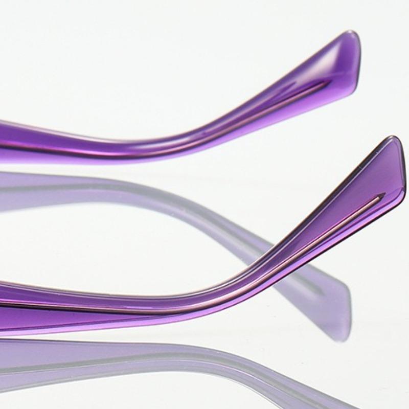 Big Frame Cat Eye Anti Blue Light Glasses  Trendy Retro Leopard Glasses Large Frame Irregular Anti Blue Light Glasses