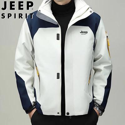 JEEP SPIRIT Men's 3-in-1 Hooded Outdoor Jacket