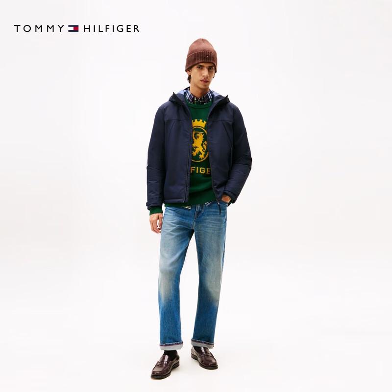 Tommy Hilfiger Men's Water-Repellent Textured Hooded Puffer Jacket