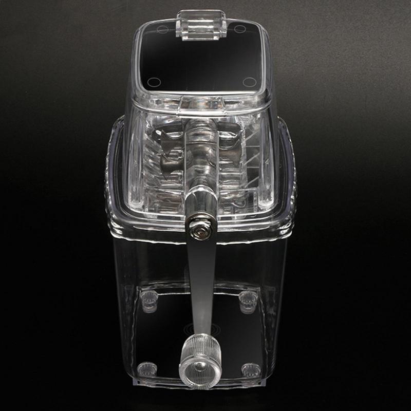 Ice Crusher Hand-Crank Ice Shaver And Snow Cone Machine Portable Ice Machine With Stainless Steel Blades For Snow Cones